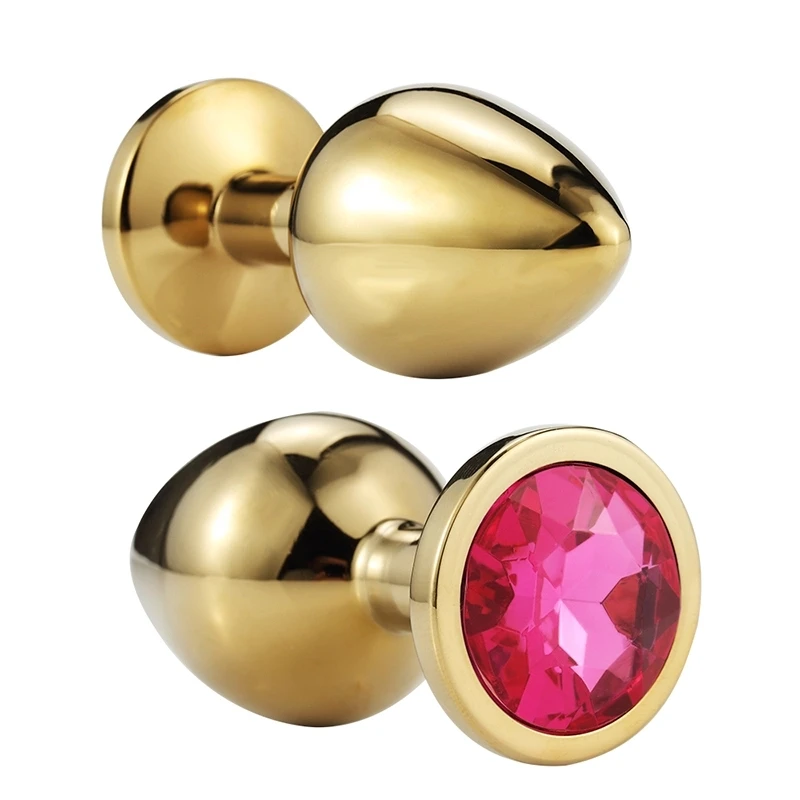 Metal Mini Anal Toys Butt Plug Booty Beads Stainless Steel+Crystal anal Jewelry Sex Toys Sex products 034 butt plug for men wome