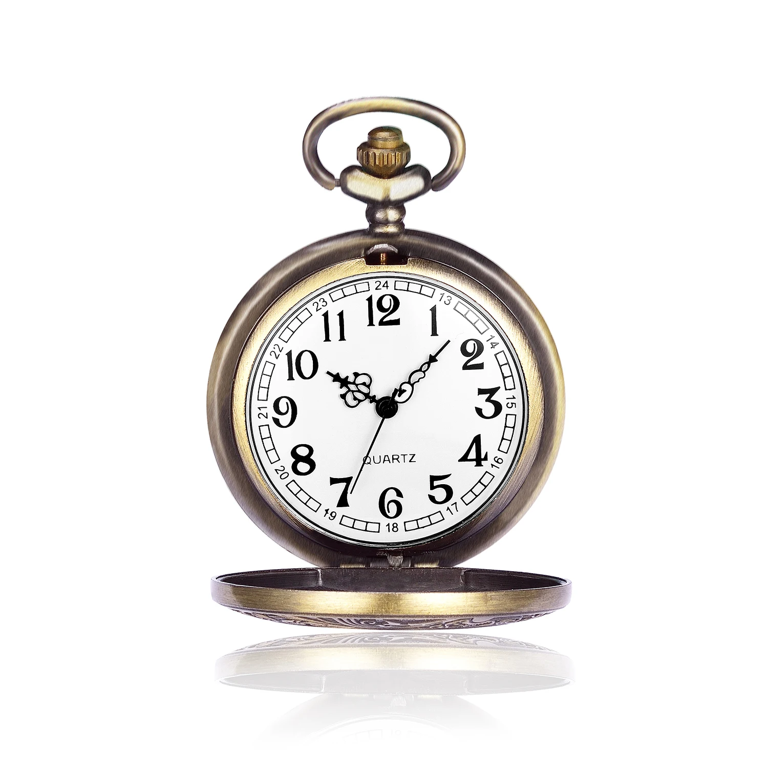 High Quality Full Metal Male Steampunk Pocket Watch Assassin Creed Pattern Dial Clock Pocket Classic