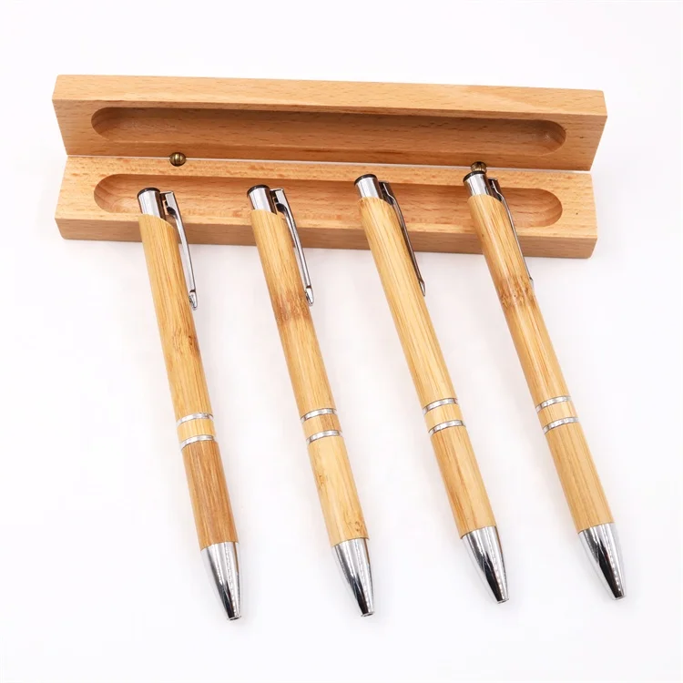 2021 hot selling high quality 0.7 1.0mm colour plastic bamboo eco ball pen with cap