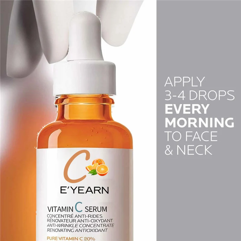Private Label Vitamin C Serum 30ml / 1 Fl oz Hydrating Antioxidant Face Anti-Wrinkle Skin Brightening