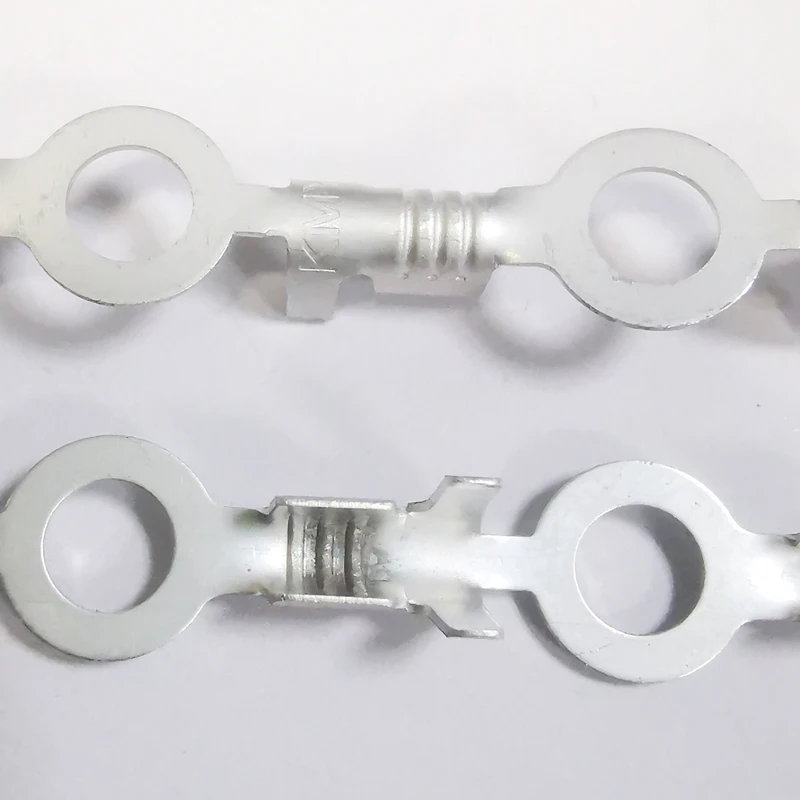 Custom Stamping Brass Electric contact Connector copper connecting tubes 2.35mm drum spring pin block male crimp Terminal