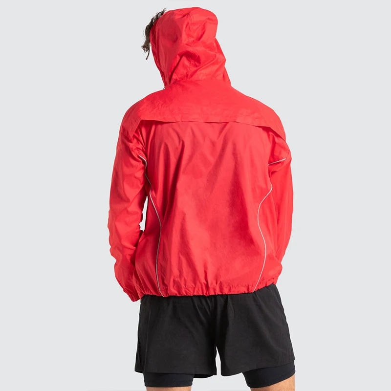 OEM Wholesale Custom Summer Lightweight Waterproof Jackets Running Hooded Windbreaker Jacket For Men