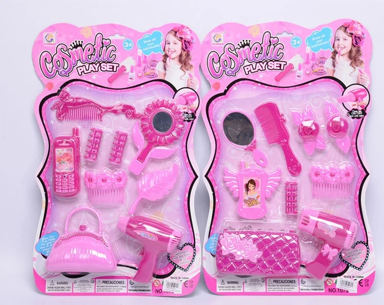 Hot sale pretend play  fashion plastic girls beauty play set for kids