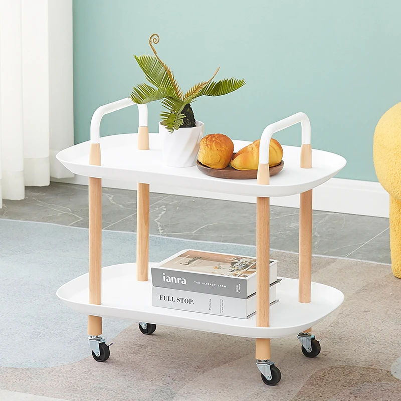 Metal Storage Serving Food Rotating 6 Tier Organizer Basket 2 Tier 4 Racks Plastic Kitchen Trolley In Kitchen