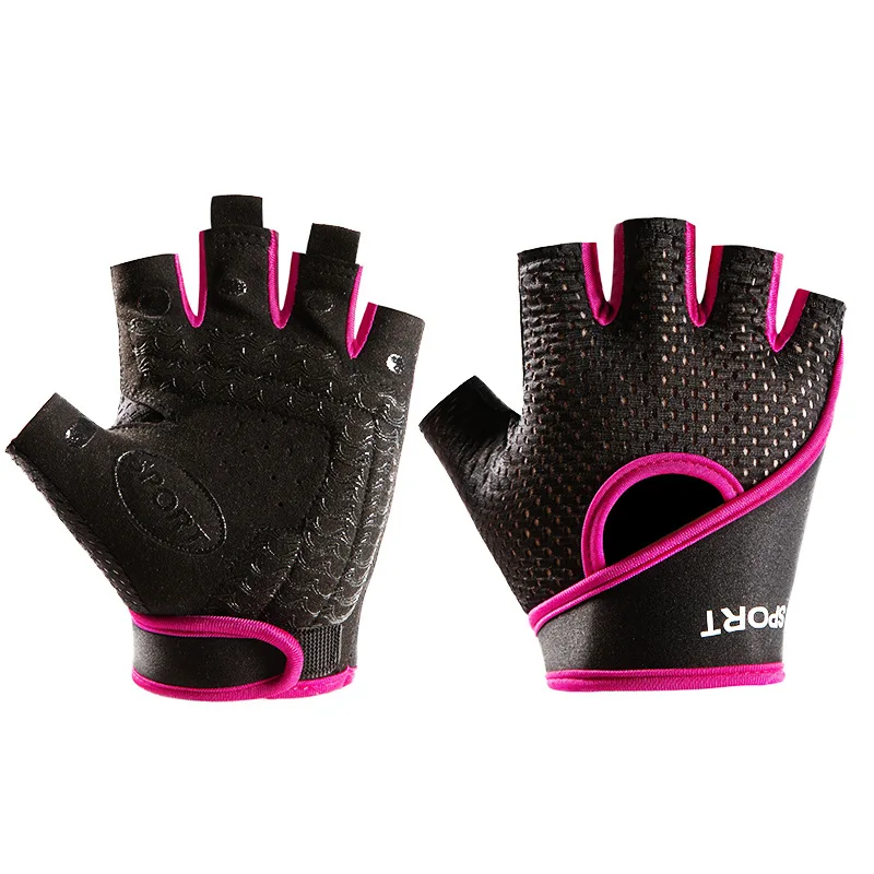 Wholesale Men And Women Wear-resistant Riding Half Finger Gloves Fitness Outdoor Sports Gloves