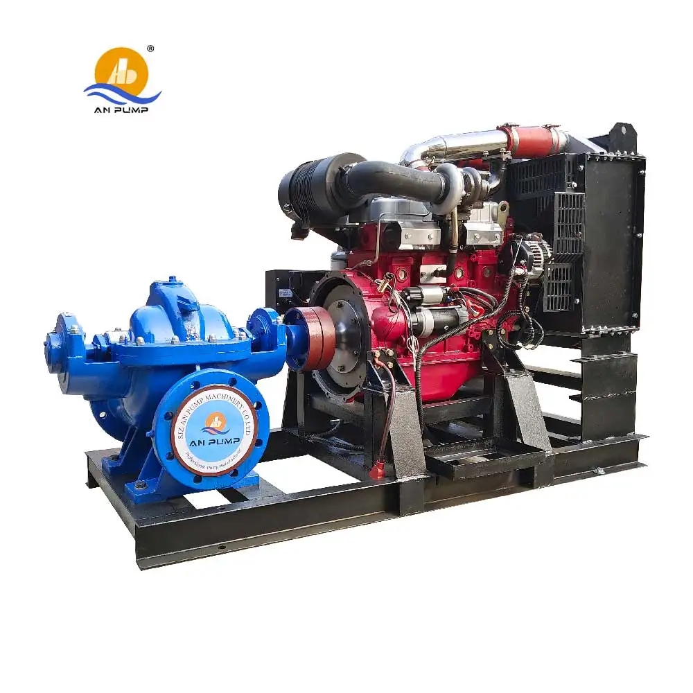 140kw radial type centrifugal water horizontal centrifugal diesel trash pump