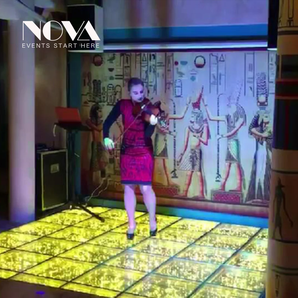 High quality super portable fast install 3d spark abyss infinite mirror led dance floor