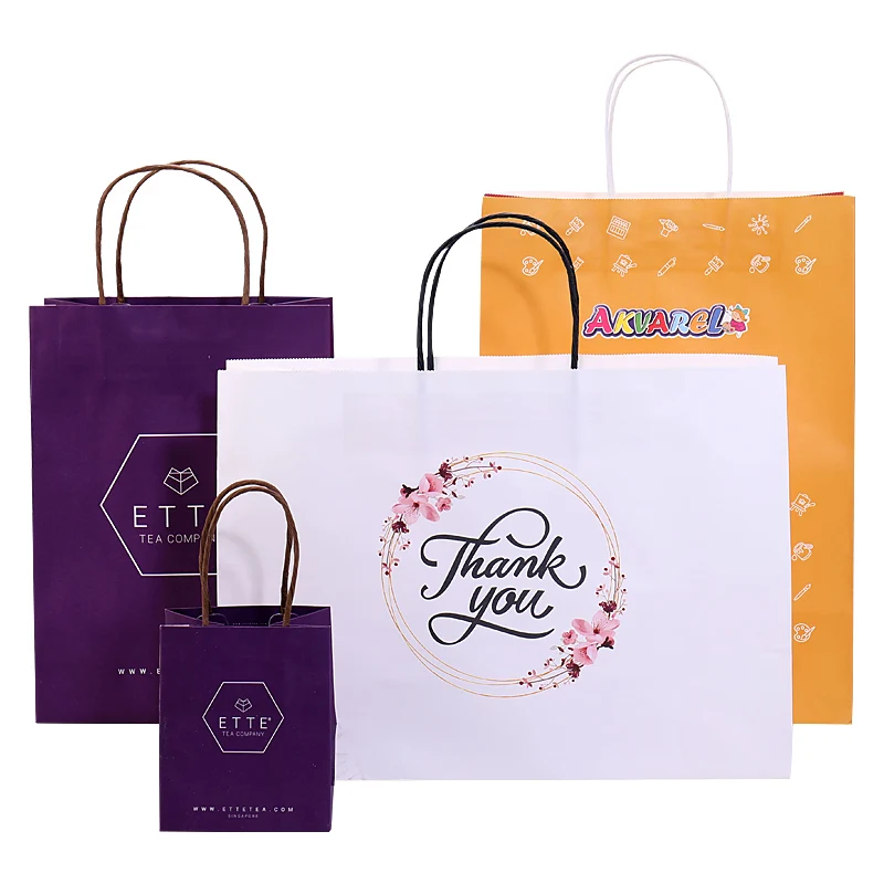 Kraft Paper Bags For Grocery High Quality Brown Kraft Paper Bag With Handle With Your Own Logo