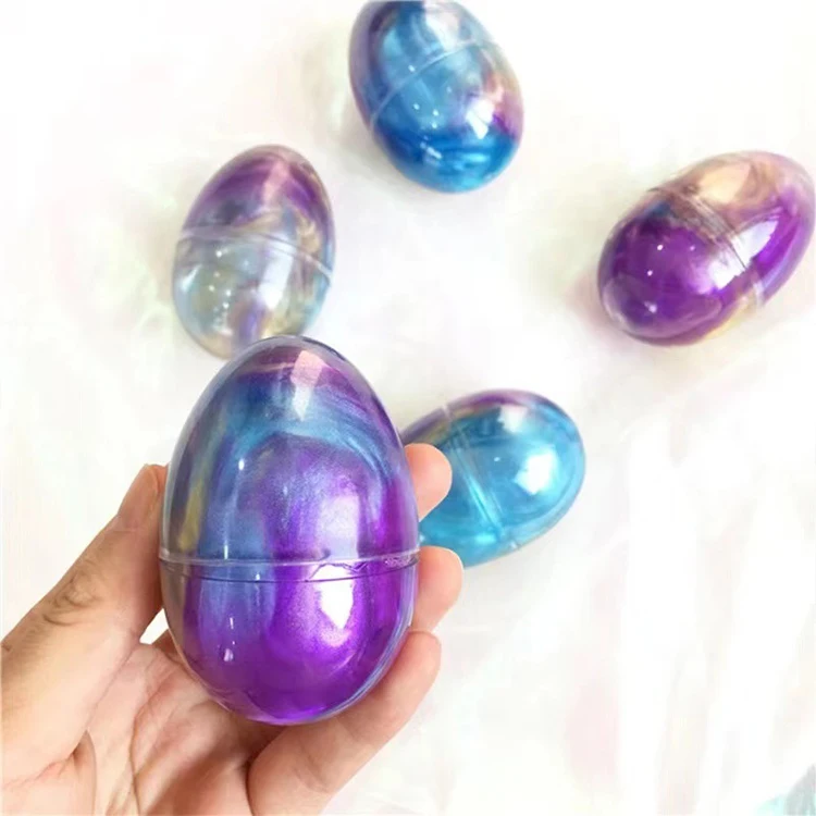 Hot selling crystal slime ball toys supplies creative diy soft clay antistress plasticine slime egg set