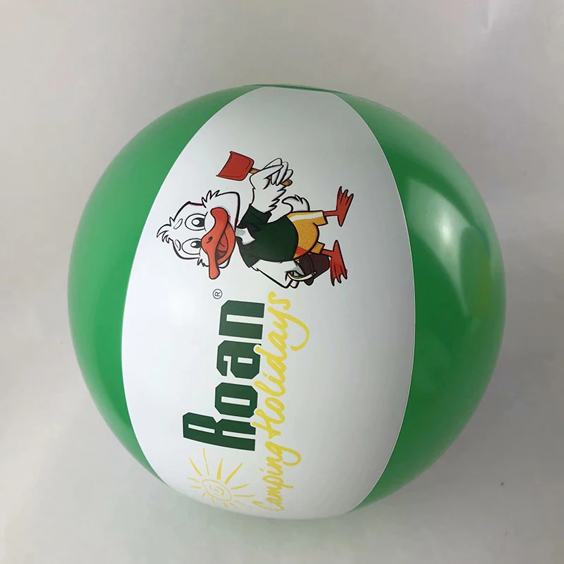 Custom plastic PVC inflatable beach ball with logo printed