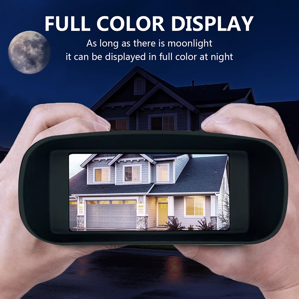 OEM/ODM Factory 60MP 4K HD Full Color Low Light Binoculars Night Vision 3.0 Inch Screen Outdoor Digital Night Vision