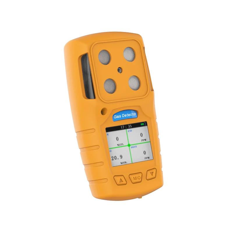Factory Portable 4 in 1 Gas Detector Monitor,H2s Co O2 EX NH3 SO2 Gas Leak Detector, Available in stock