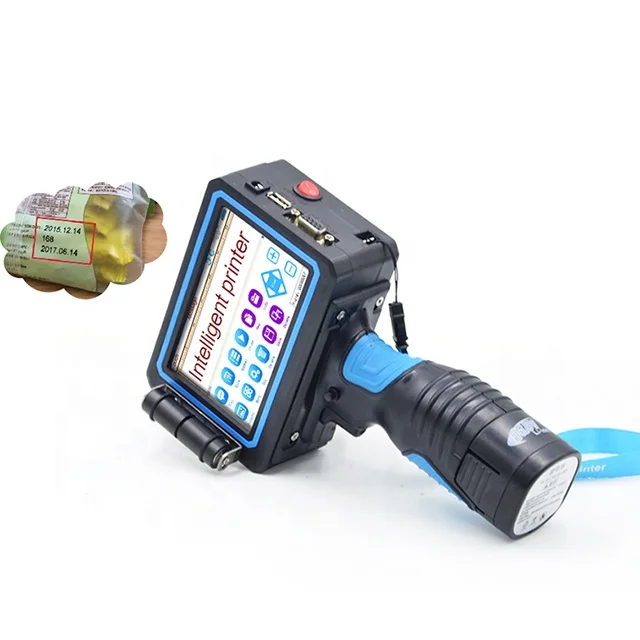Promotional Serial Number Exp Date Code Portable Handy Thermal Ink Jet Batch Coding Machine Printer With Original Ink Crartridg