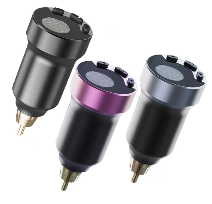 Wireless Tattoo Power Supply Portable Power Supply 1600mAh Rechargeable USB High Capacity Battery,RCA Connector,Rechargeable