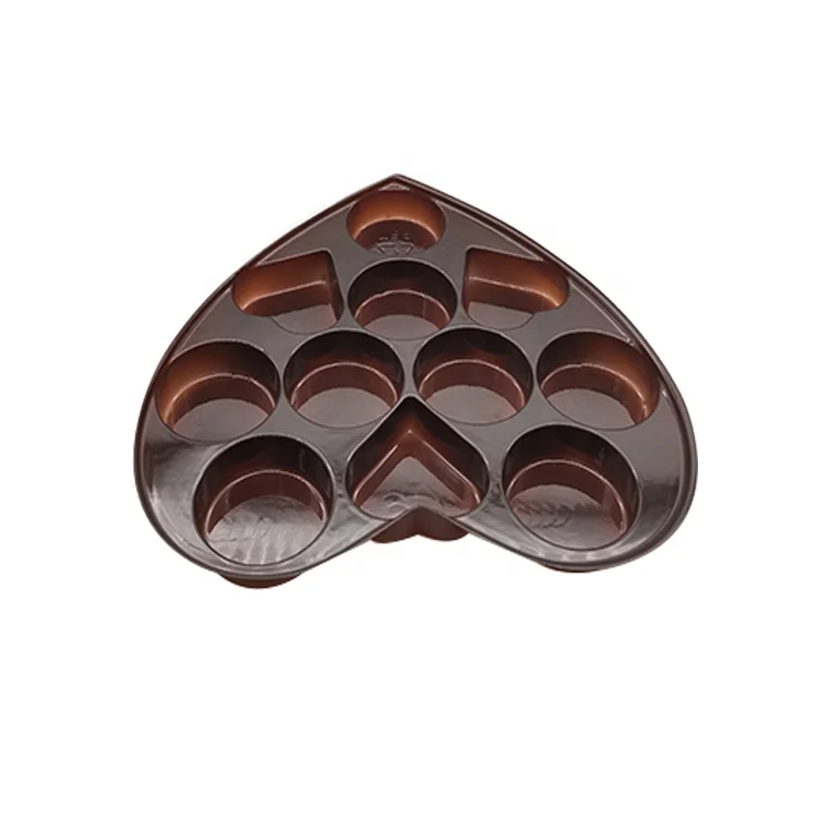 Factory Wholesale Chocolate Blister Packaging Heart Insert Truffle Tray
