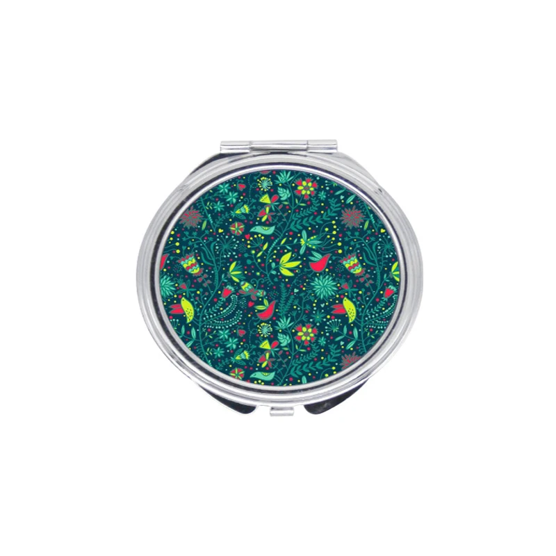 Hot sales DIY blank Sublimation round folding aluminum mirror,Heat transfer printing mirror