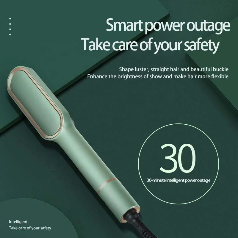 Home Use Styling Hair Straightener Comb Brush Hair Growth Fast PTC Heating Hot Ceramic Hair Straightener