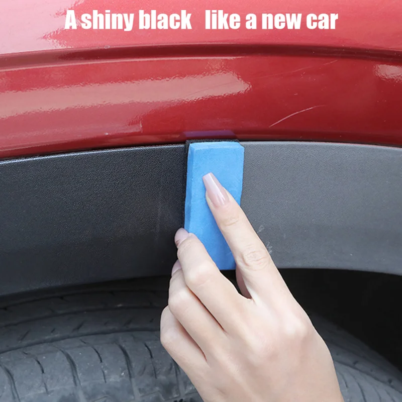 Car Ceramic Coating Sponge Applicator Glass Nano Wax Coat Applicator Pads Sponges Automobile Blue Square Sponge And Cloth