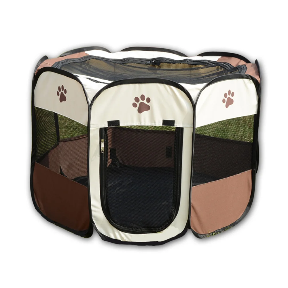 
Removable folding octagonal pet pen Oxford waterproof dog tent eight - sided cage 