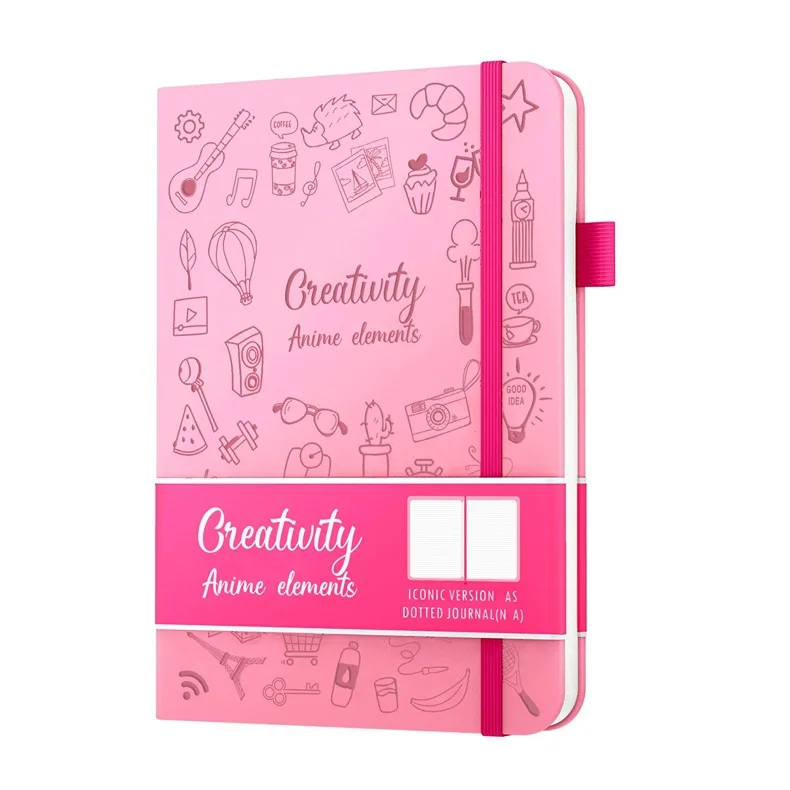 Popular Scribbles Notebook a5 Notepad dot-line interior page two-tone ribbon custom