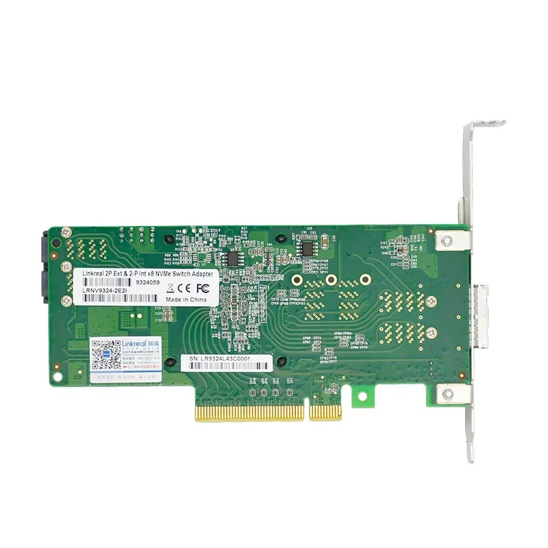 Linkreal LRNV9324-2E2I 2 External ports and 2 Internal ports PCIe 3.0 U.2 NVMe SSD Adapter