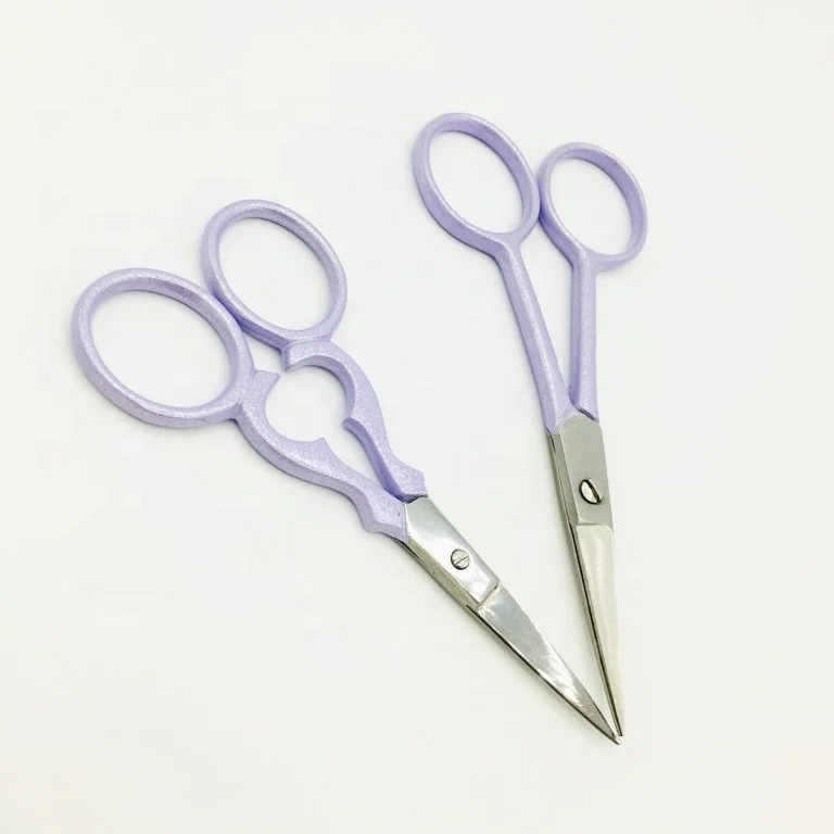 New Stainless Steel Manicure Nail Scissors Cuticle Scissor Curved and Straight Blade Fancy Scissors