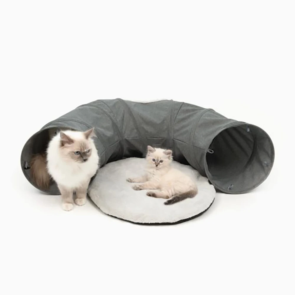 Cat Play House Bed tunnel tube Cat scratching collapsible Tunnels