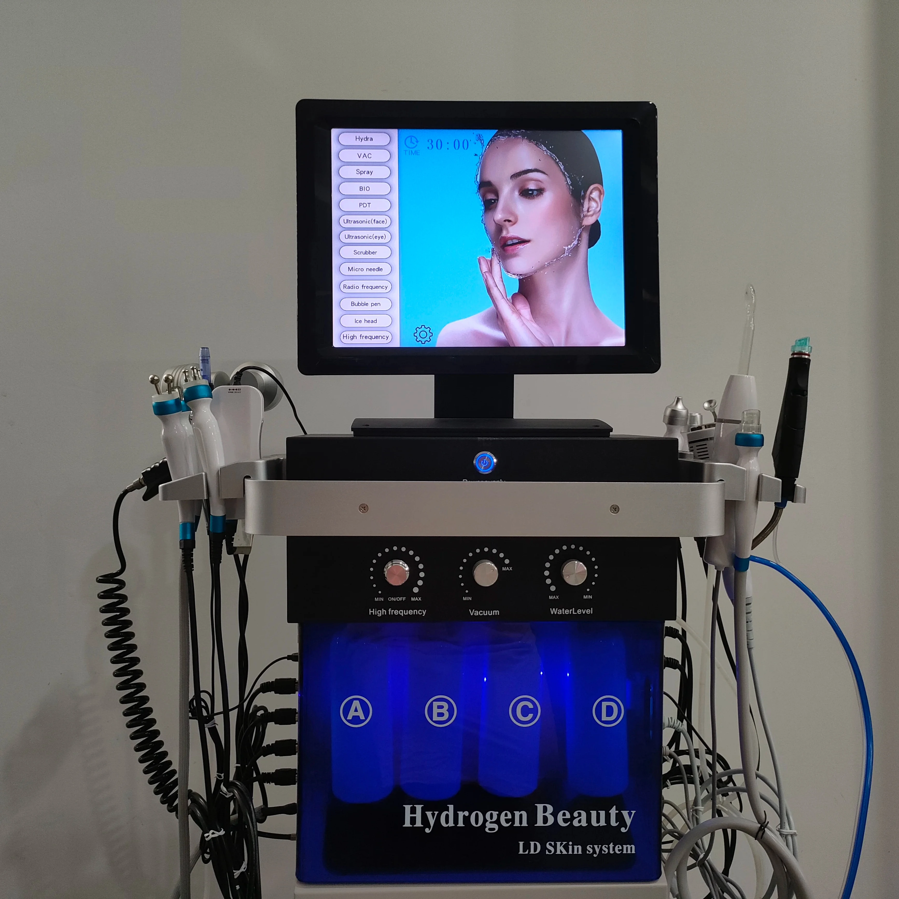 Skin Beauty Beauty Dermabrasion Diamond Facial Skin System Aqua Peeling With Black Handle Skin Care Beauty Machine