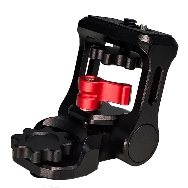 Locating Hole Monitor Mount Bracket Holder, Adjustable Metal Mount for Sony Canon DSLR Cameras Video Monitor