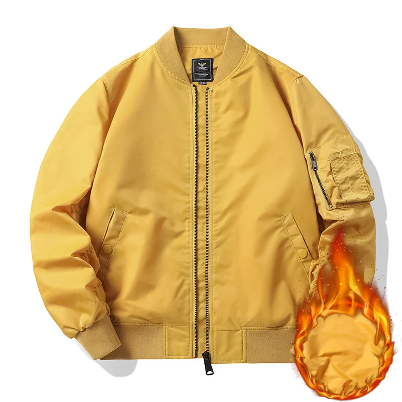 Mens Winter Wear Plus Size Bomber Jacket Coat Thicken Coat For Men And Women Casual NASA Jacket Plain Jacket With Custom Logos