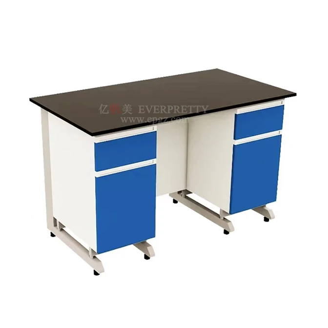 School Furniture Laboratory Island Side Work Bench Science Side Lab Bench Table for Lab Experiment Equipment