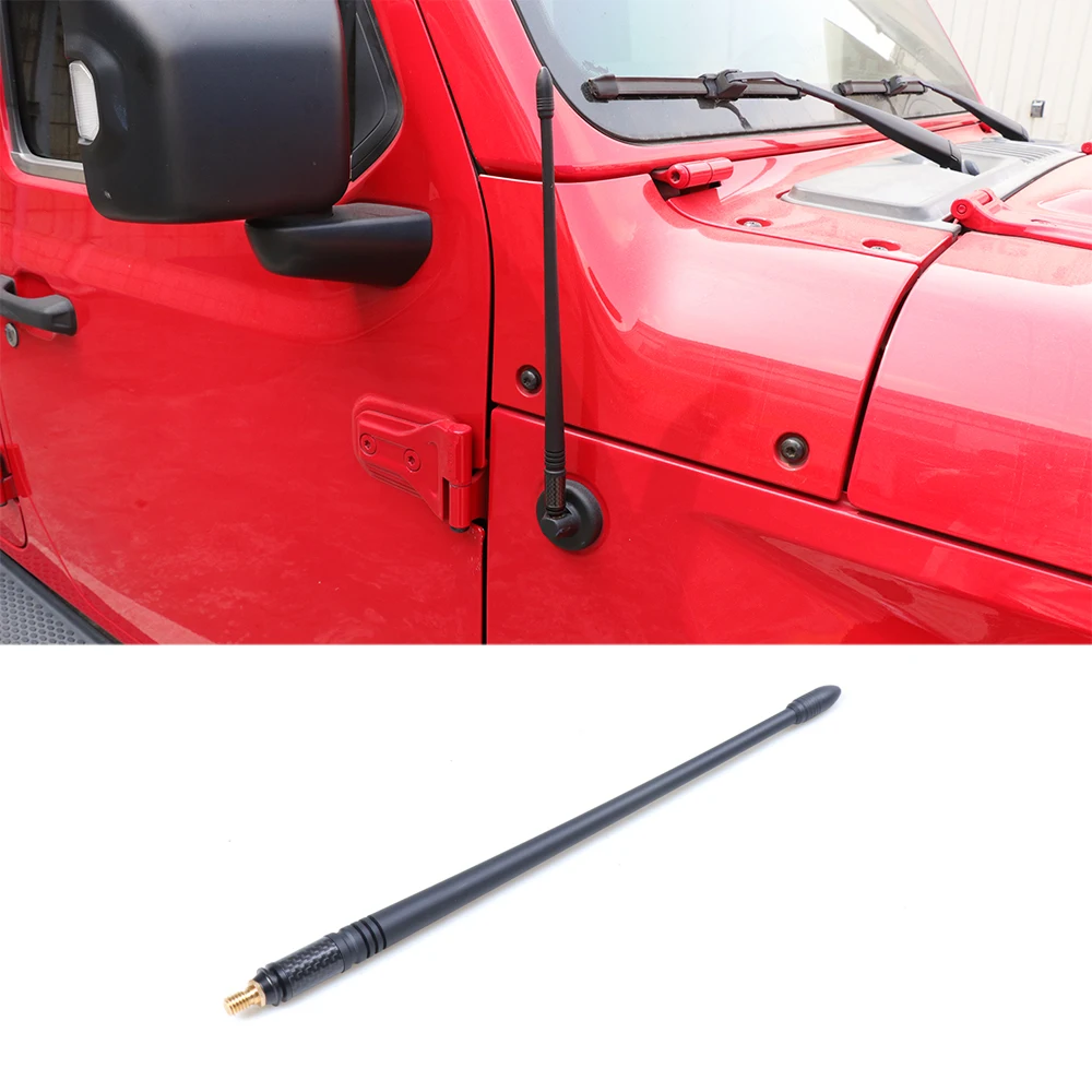 Cartaoo 13 inches Flexible TPEE Antenna Replacement Optimized FM/AM Reception Compatible with Jeep Wrangler JK JKU JL JLU