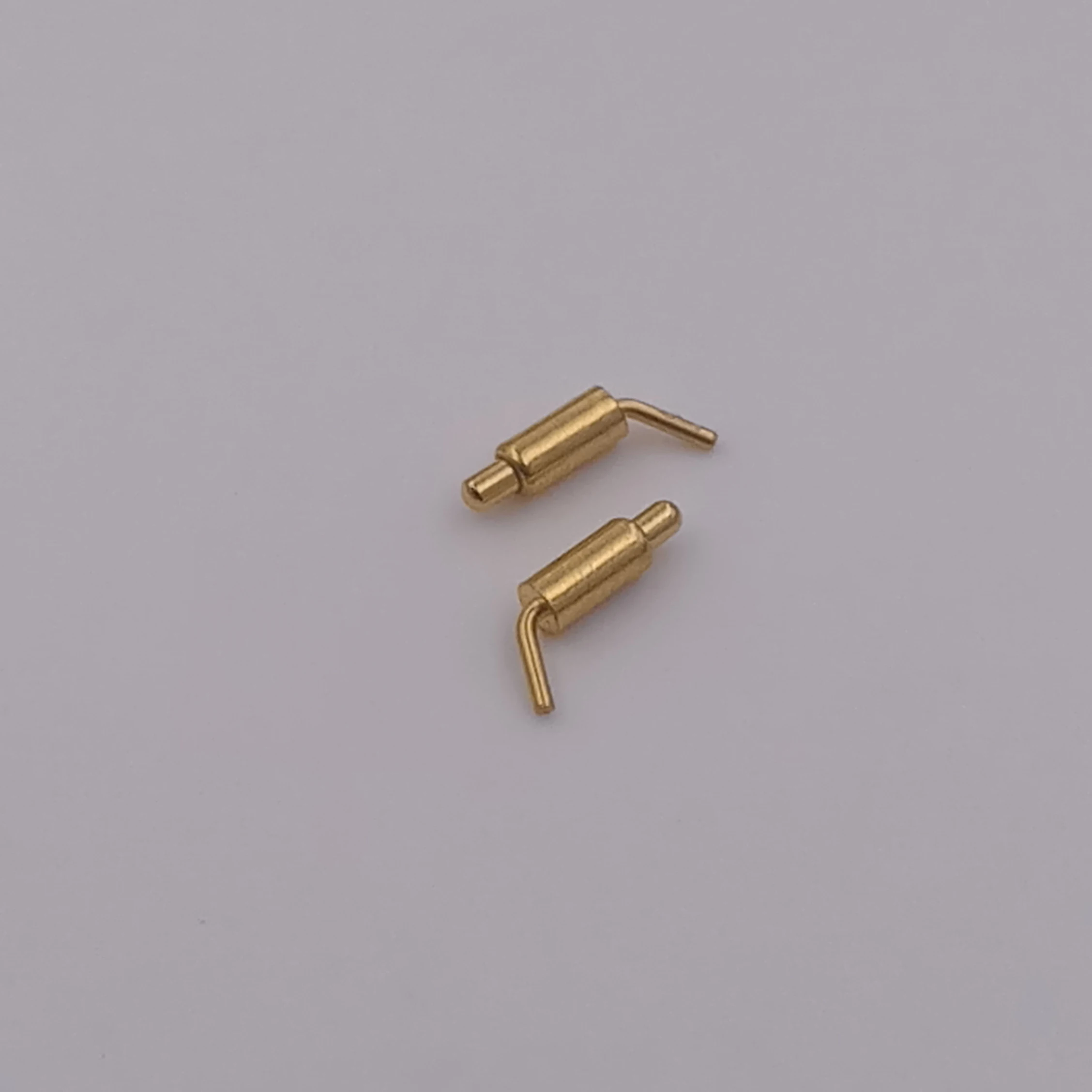 High Current gold plated 20000 life-cycle Right angle spring loaded pogo pin connector