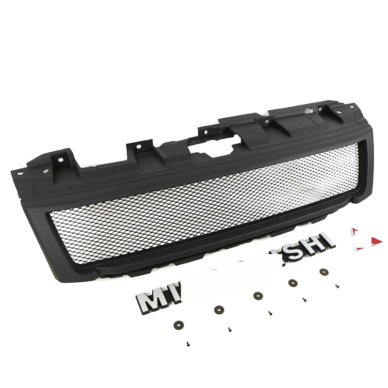 Auto Parts Modified ABS Black Car Front Grille Fit For MONTERO PAJERO V93 V97 2015-2022