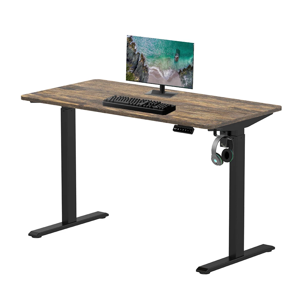 E-commerce Version Tables Included Single Motor Electric Height Adjustable Tables Sit Stand Desk Frame