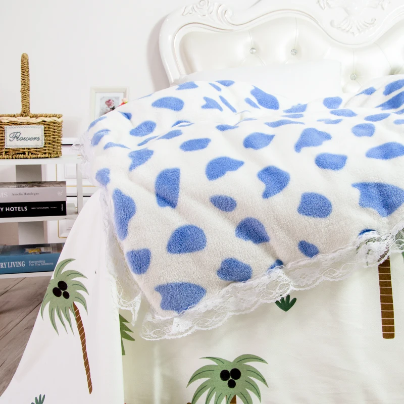 
Quality Grade 100% Acrylic Material Baby Soother shawl knitted baby quilt 