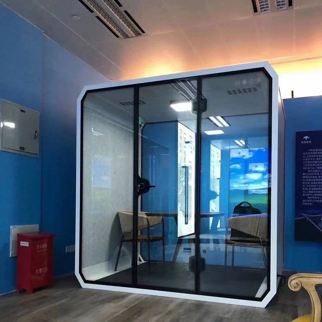 Soundproof Booth Sound Absorbing Material Single Person Work Soundproof Cabin Acoustic Cabinet