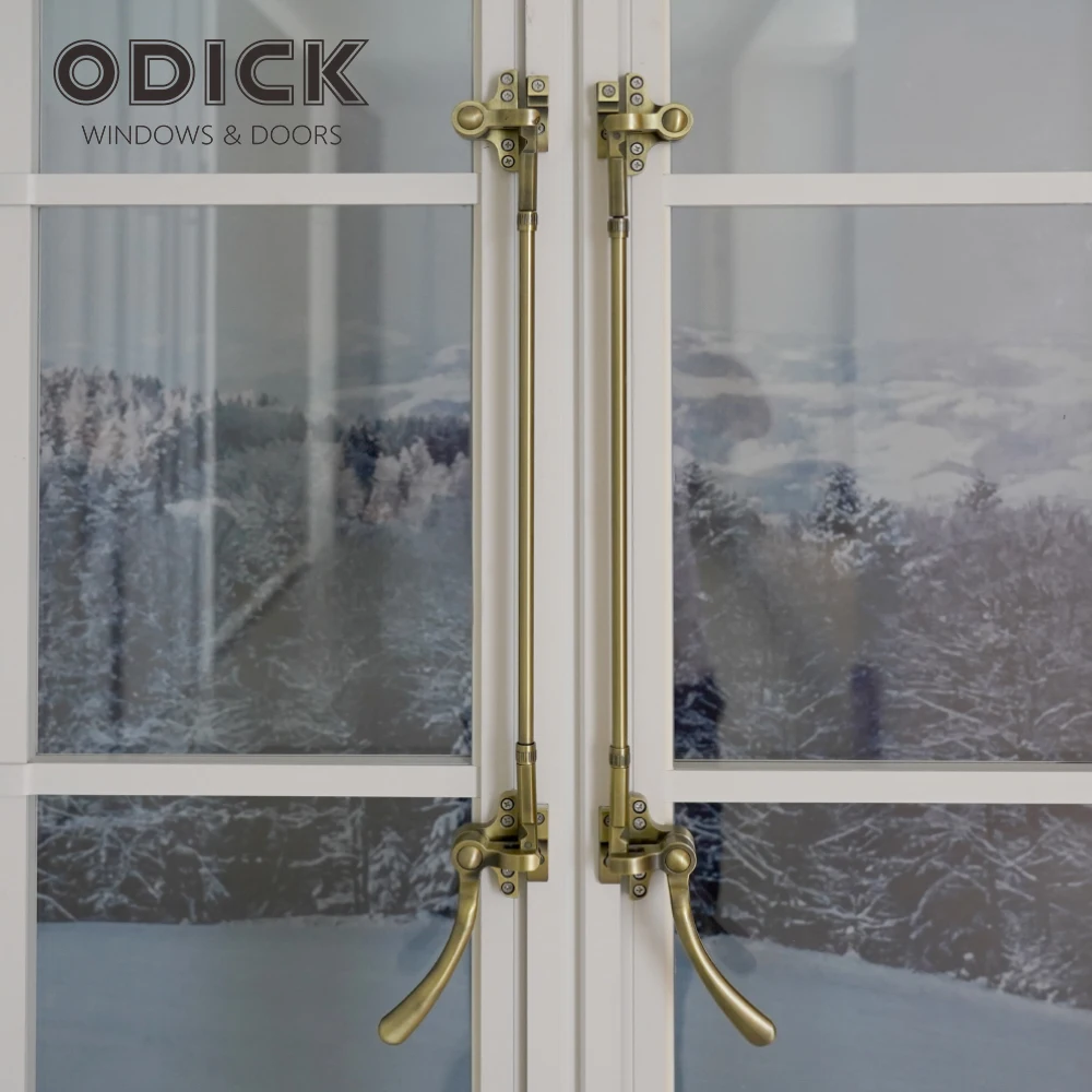 ODICK aluminum alloy doors and windows casement Windows in pakistan security grills with 2024 new arch and grill fence design