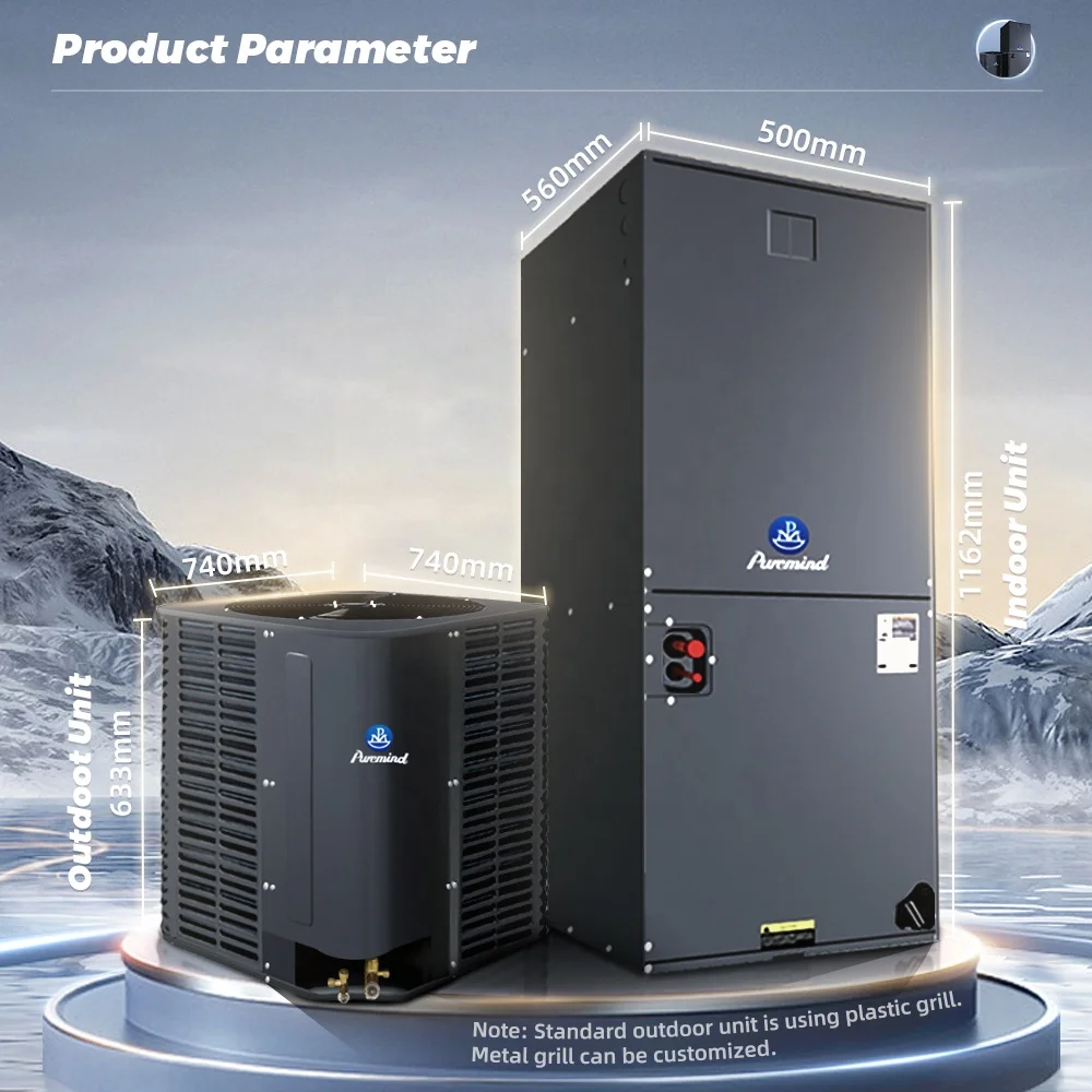 US CE High Quality Fresh Air Handling Unit 18000 to 60000Btu 14.3 SEER Non Inverter Cooling Only OEM HVAC Ventilation System