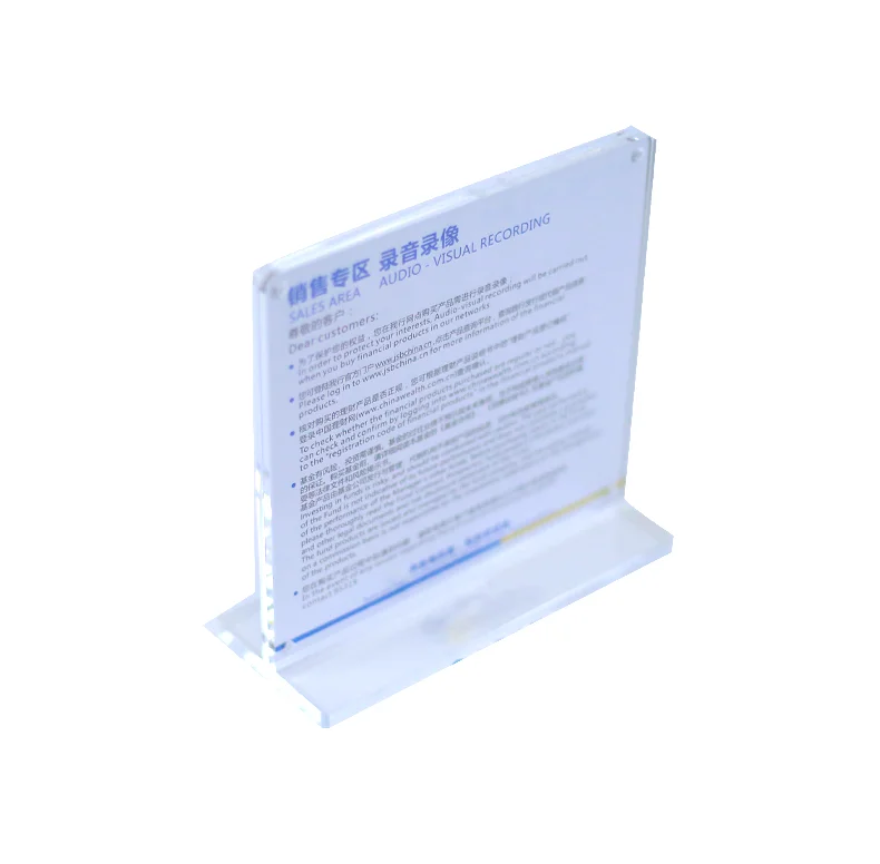 Custom Low MOQ Acrylic Photo Frame Counter Display Rack Table Top Advertising Display For Store