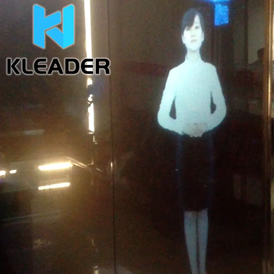  Очки виртуальной интерпретация Добро пожаловать система переводчик динамик 3D голографическая проекционная пленка из закаленного стекла для магазина интерактивные