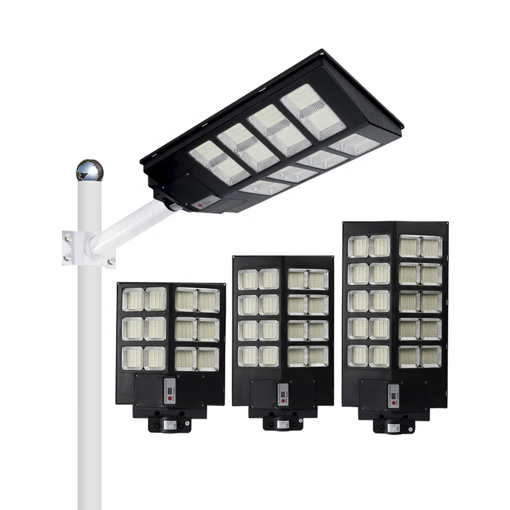 Solar Power All in One ABS Waterproof IP65 300w/600w/800w/1000w Watts Motion Sensor Solar Street Light