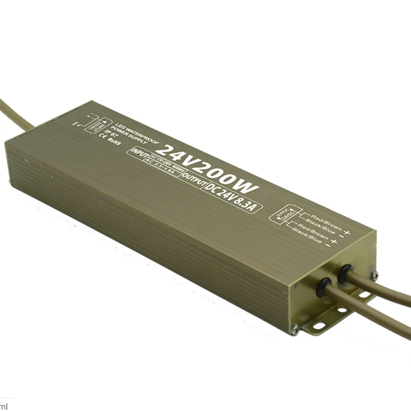 24V 200W waterproof IP67 led power supply 24V led power supply