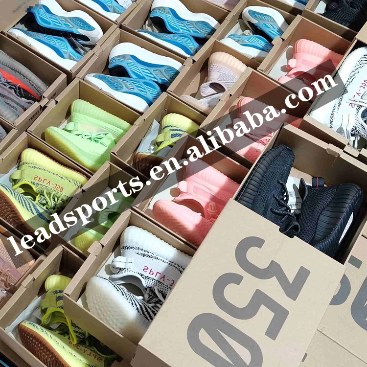 2021 мужские и женские оптовая продажа Stockx Yeezy 350 V2 380 700 500 450 с коробкой 1:1 светоотражающая повседневная спортивная обувь для бега