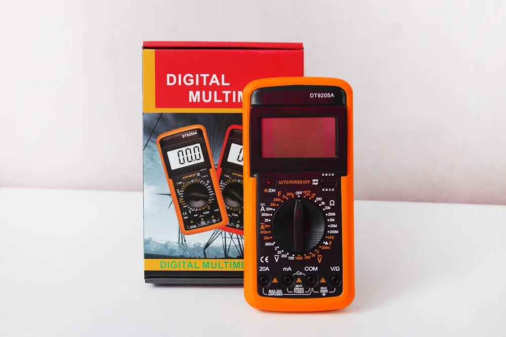 9205A Top Professional Auto Range Digital Victor Multimeter/Multimeter 6000 Counts AC DC Voltage Current Pocket Tester