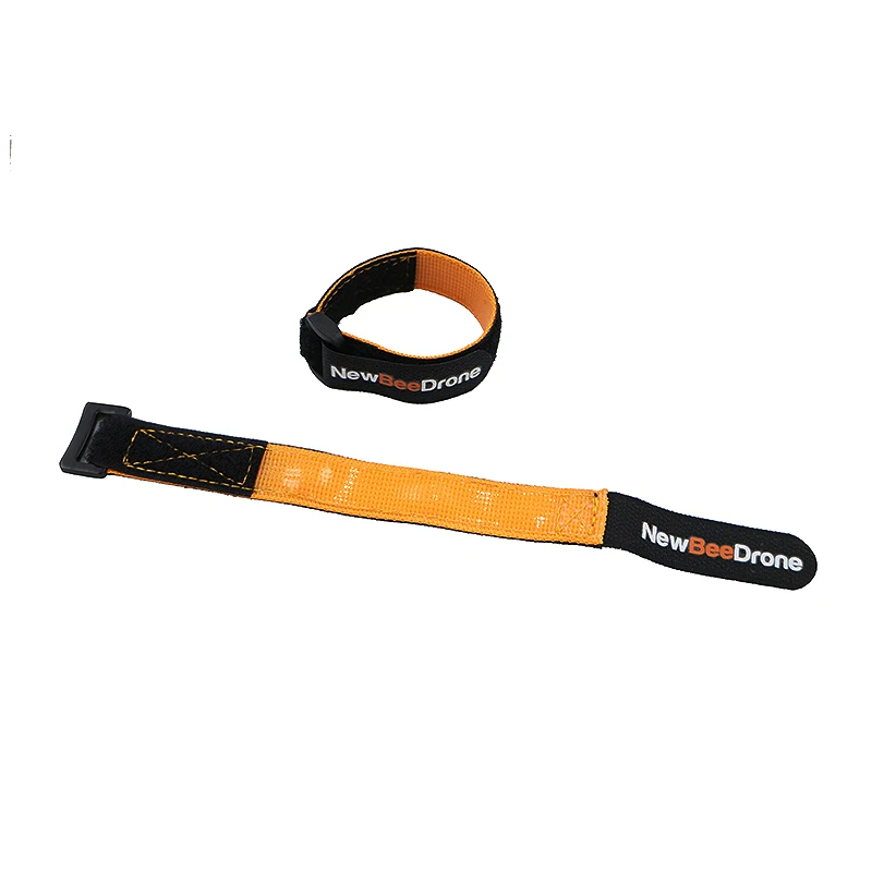 Customized 230mm Heavy Duty  Silicone coated Non-Slip RC Lipo Battery Strap Anti-Slip Hook Loop Fastener Tie  for FPV Drone Bike