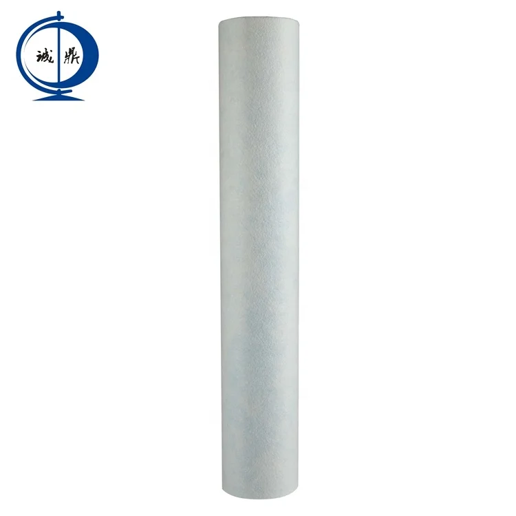 White Sticky Adhesive Carpet 100% Polyester Nonwoven Fabric Thin Felt Pad Roll With Glue Backing