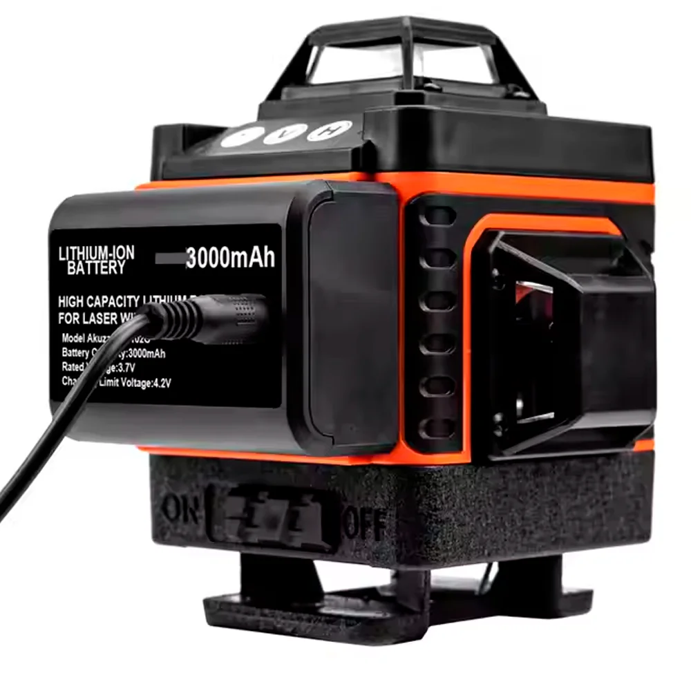 4D Hot Sale 16 Lines Laser Level Set Lithium Battery Powered Rotar Level Machine  For Line Laying Floor Tile Laying.