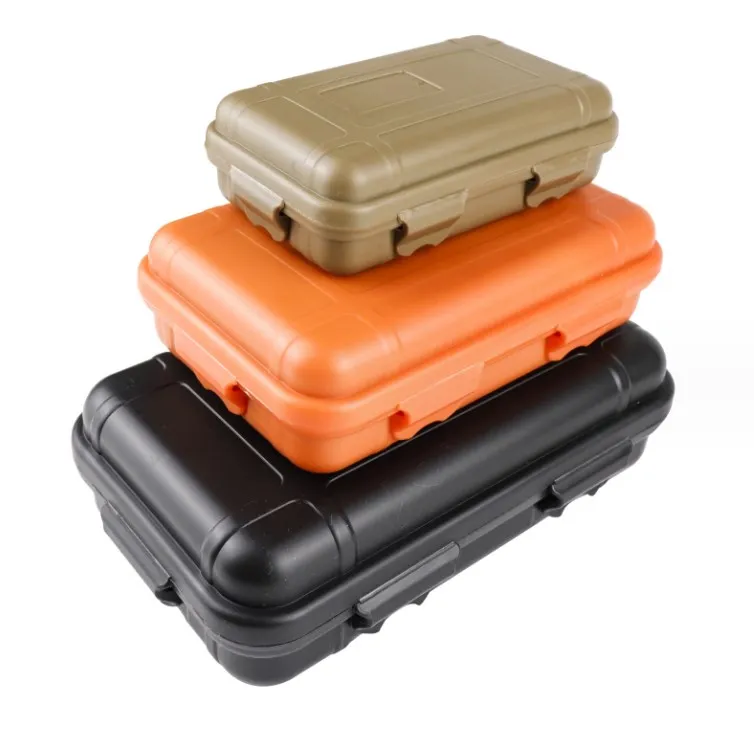 EDC Portable Small Outdoor Waterproof Shockproof Storage Enclosure Airtight Survival Container Box