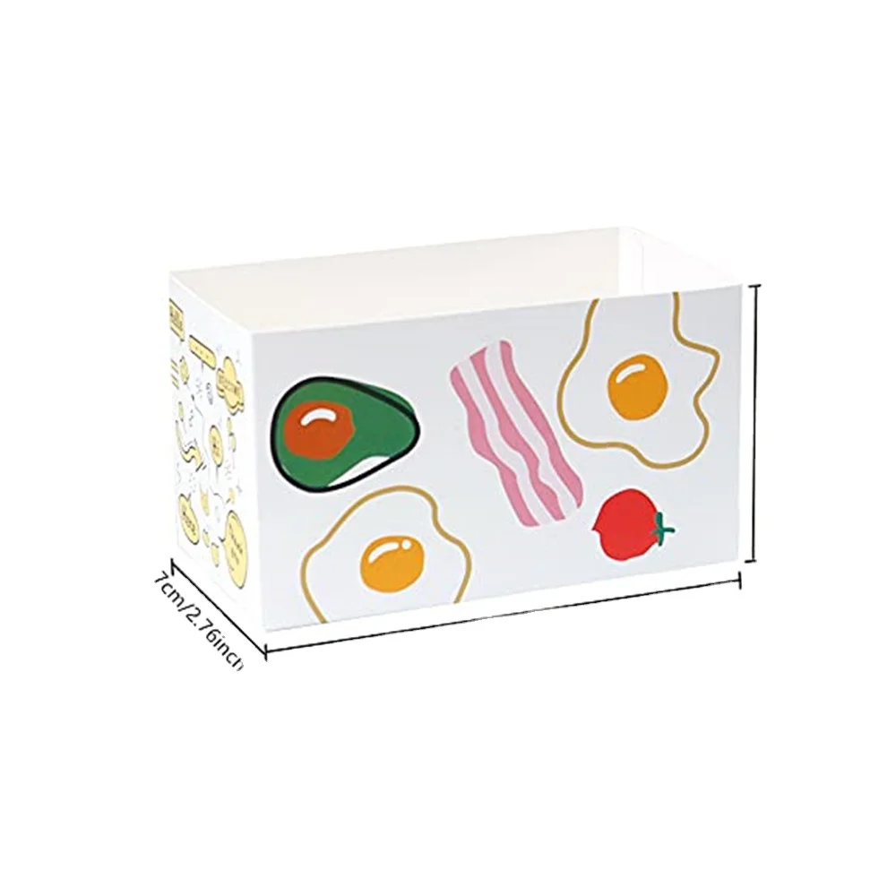 Take Out Food Containers,Sandwich Boxes Toast Holding Bread Tray, Hot Dog Donut Egg Waffle Packaging Lunch Box